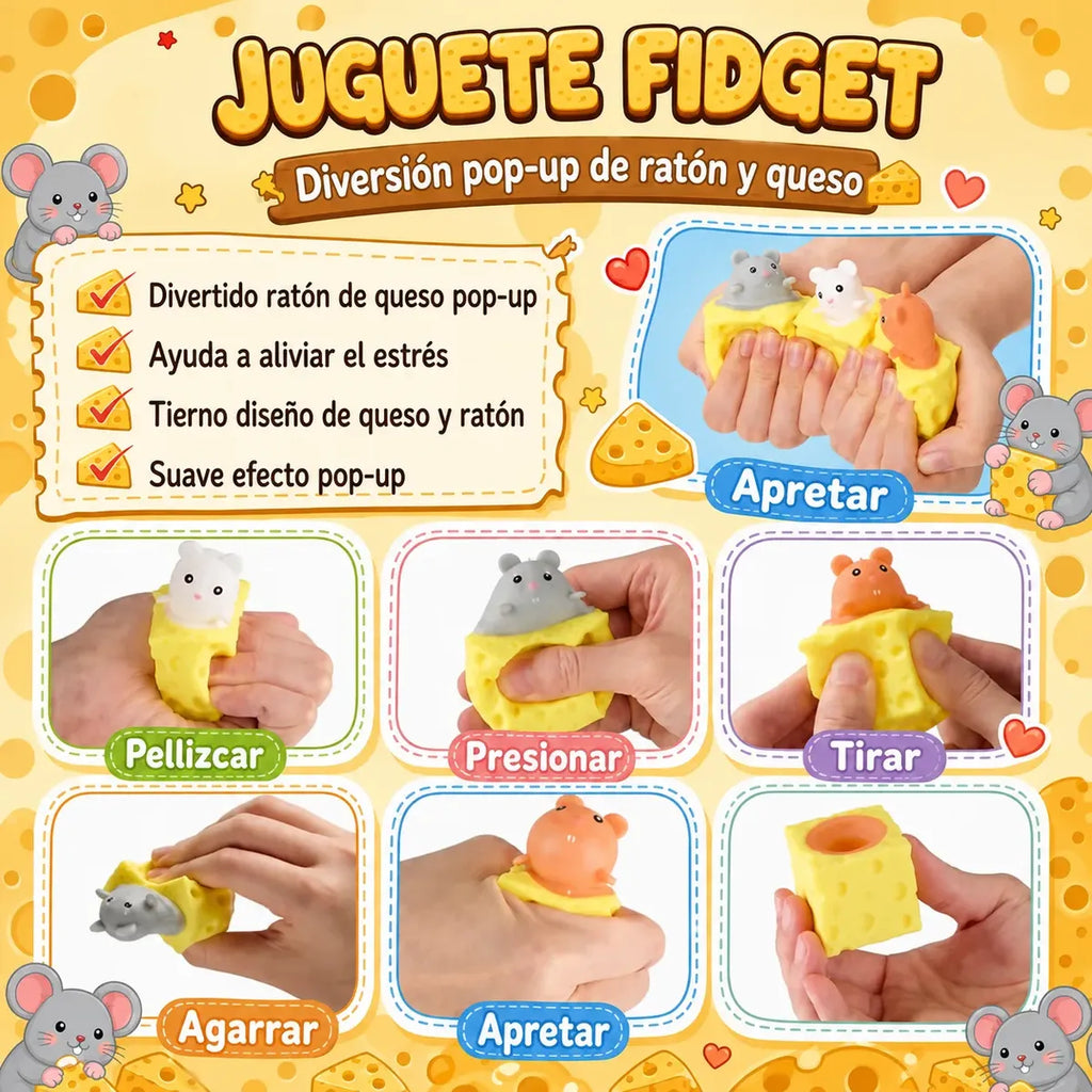 Squishy ratón y queso
